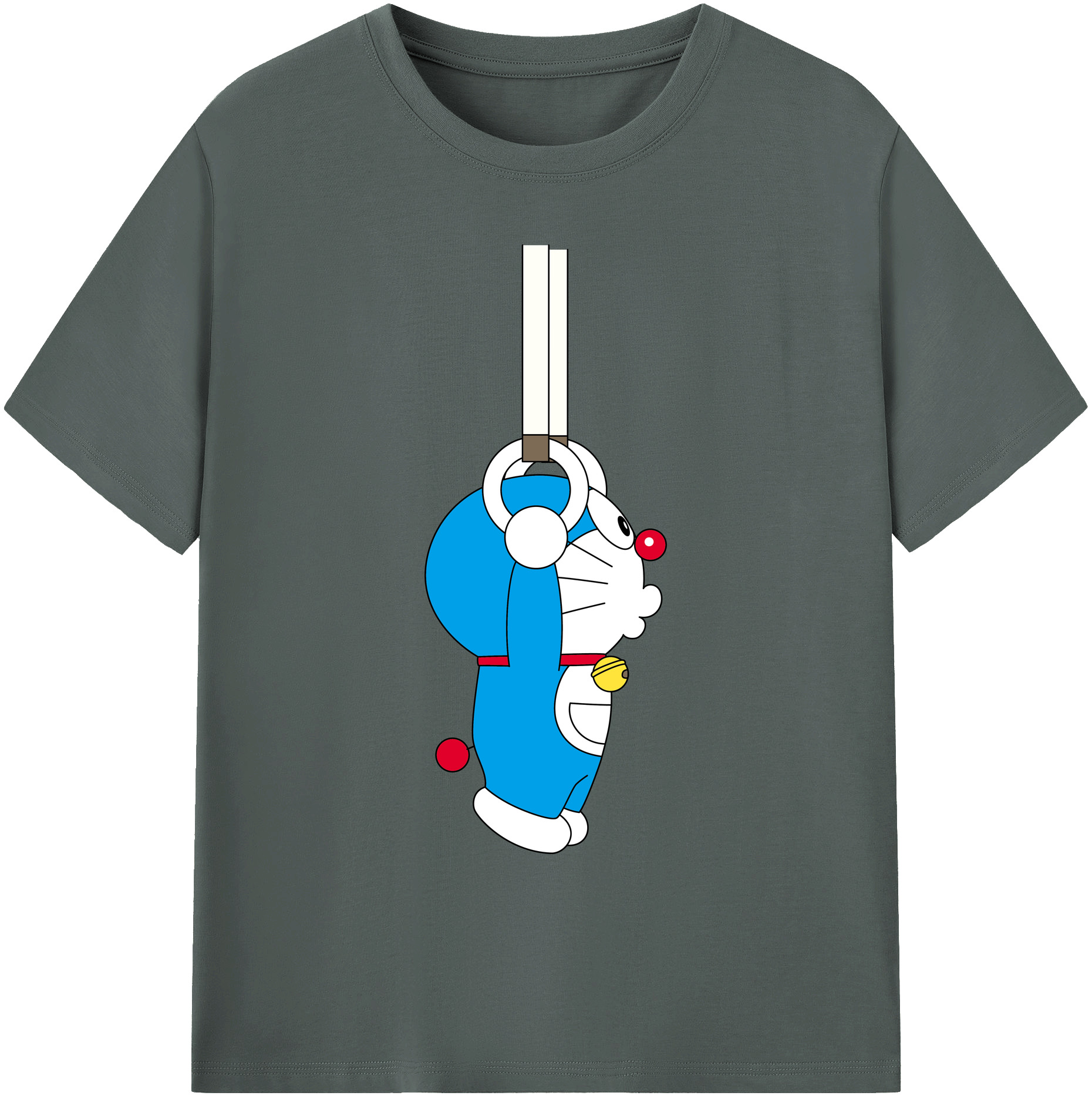 （画像用） ドラえもん Doraemon 綿100％ メンズ半袖Tシャツ｜肌触りやわらか＆通気性
